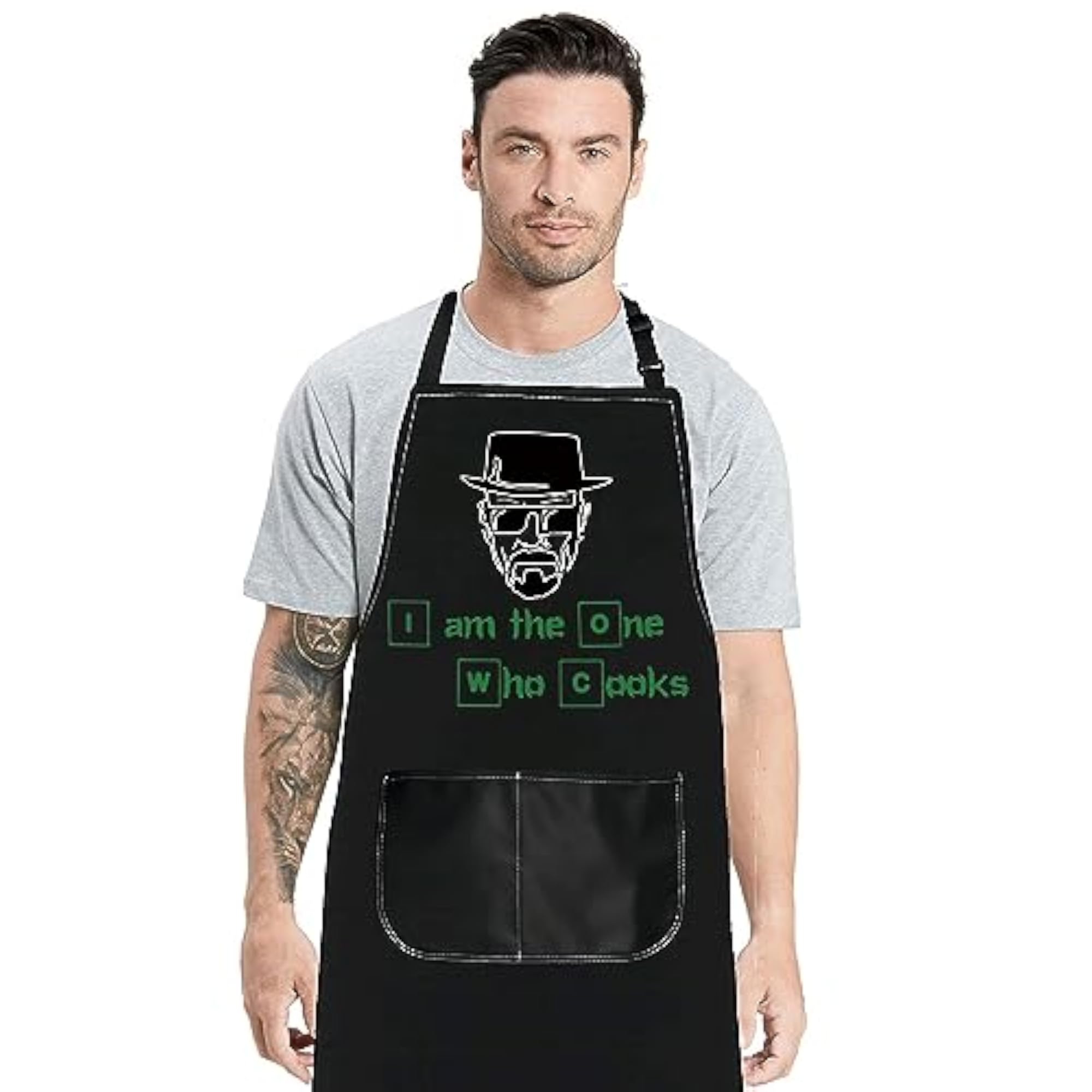 Walter White Inspired Cooking Apron, Adjustable
